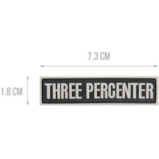 G-Force Three Percenter Morale Patch - BLACK