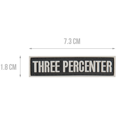 G-Force Three Percenter Morale Patch - BLACK