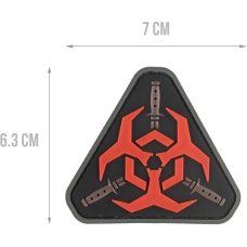 G-Force Resident Evil Biohazard PVC Morale Patch - RED