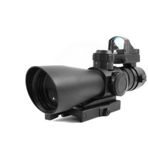 NcStar 3-9x42 Mark 3 Adjustable Zoom Mil-Dot Scope w/ Micro Red Dot