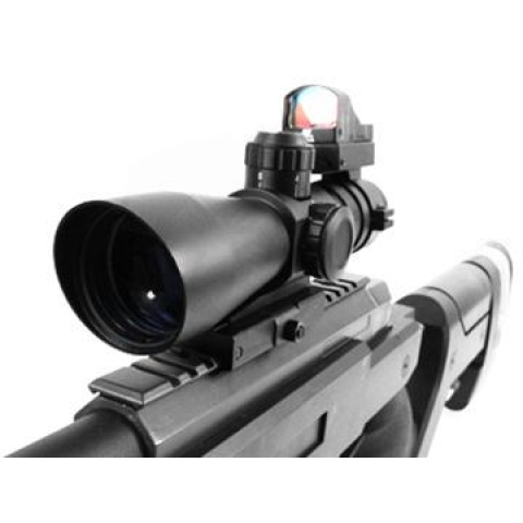 NcStar 3-9x42 Mark 3 Adjustable Zoom Mil-Dot Scope w/ Micro Red Dot