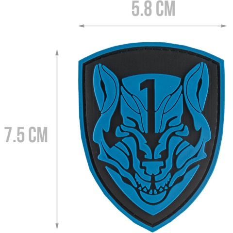 G-Force Shield Blue Wolf PVC Morale Patch