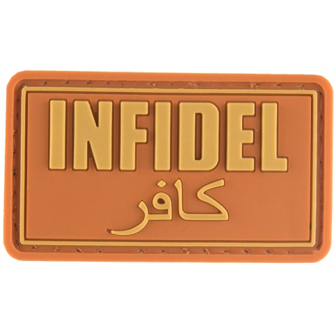 G-Force Infidel PVC Morale Patch- ORANGE
