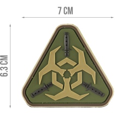 G-Force Resident Evil Biohazard PVC Morale Patch - OD GREEN