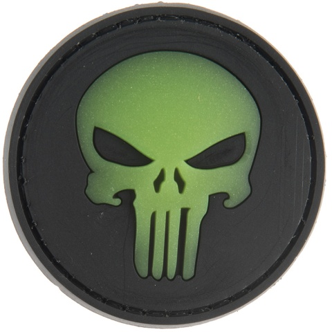 G-Force Round Punisher Glow-In-The-Dark PVC Morale Patch
