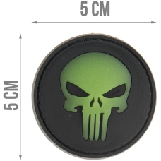 G-Force Round Punisher Glow-In-The-Dark PVC Morale Patch