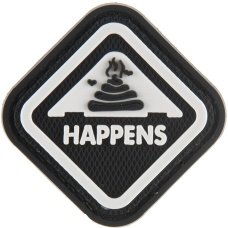 G-Force S*** Happens PVC Morale Patch - BLACK
