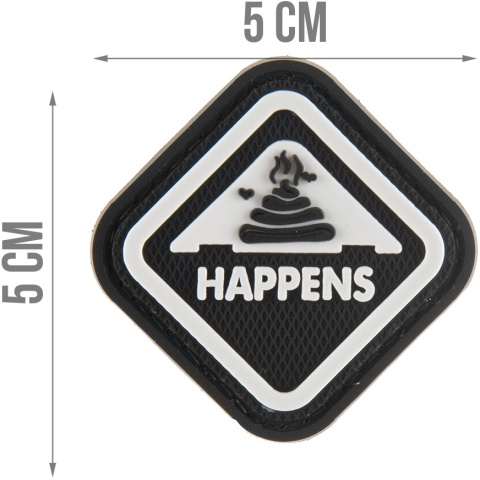 G-Force S*** Happens PVC Morale Patch - BLACK