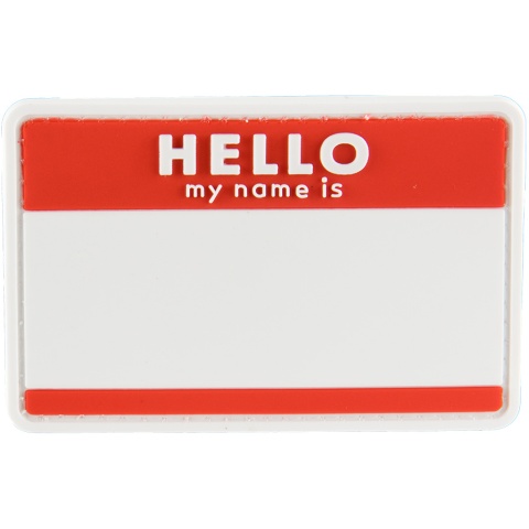 G-Force Hello My Name is... PVC Morale Patch