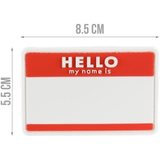 G-Force Hello My Name is... PVC Morale Patch