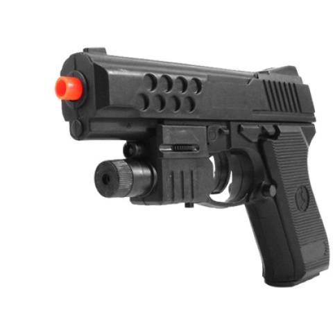 UK Arms P2068AF Spring-Powered Airsoft Pistol (Color: Black)