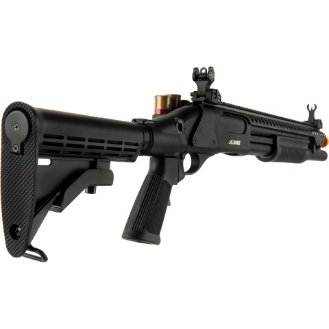 JAG Arms Scattergun SP Airsoft Gas Shotgun (Extended Tube) - BLACK