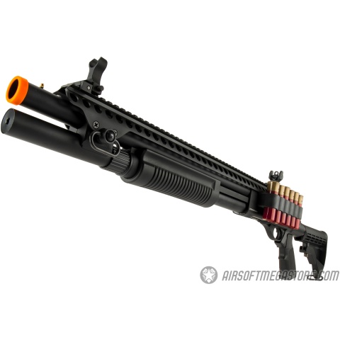 JAG Arms Scattergun SP Airsoft Gas Shotgun (Extended Tube) - BLACK