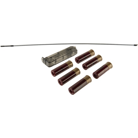 JAG Arms Scattergun SP Airsoft Gas Shotgun (Extended Tube) - BLACK