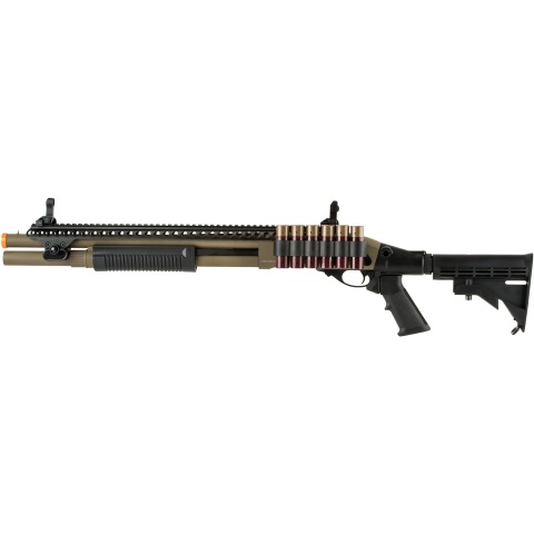 JAG Arms Scattergun SP Airsoft Gas Shotgun (Extended Tube) - TAN