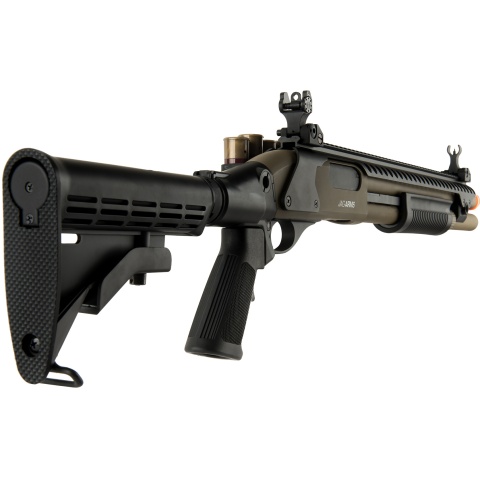 JAG Arms Scattergun SP Airsoft Gas Shotgun (Extended Tube) - TAN