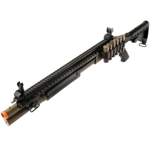 JAG Arms Scattergun SP Airsoft Gas Shotgun (Extended Tube) - TAN