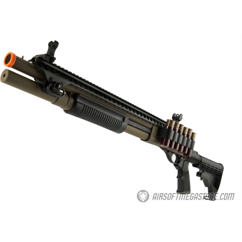 JAG Arms Scattergun SP Airsoft Gas Shotgun (Extended Tube) - TAN