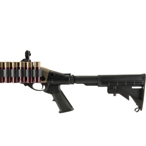 JAG Arms Scattergun SP Airsoft Gas Shotgun (Extended Tube) - TAN