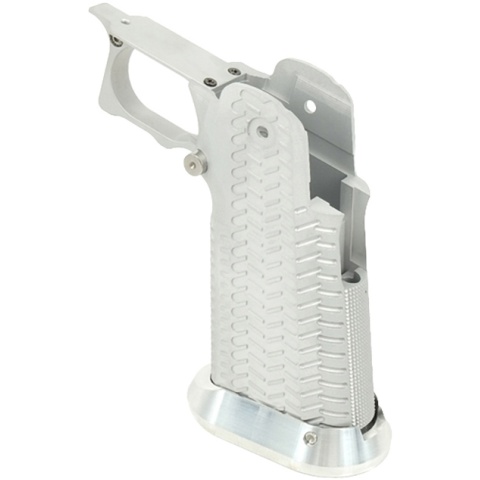 Airsoft Masterpiece Aluminum Grip for Hi-Capa Airsoft Pistols Type 11 - SILVER