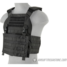 Lancer Tactical Buckle Up Version Airsoft Tactical Vest - BLACK