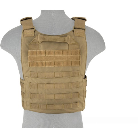 Lancer Tactical Buckle Up Version Airsoft Plate Carrier - TAN