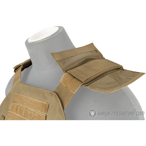 Lancer Tactical Buckle Up Version Airsoft Plate Carrier - TAN