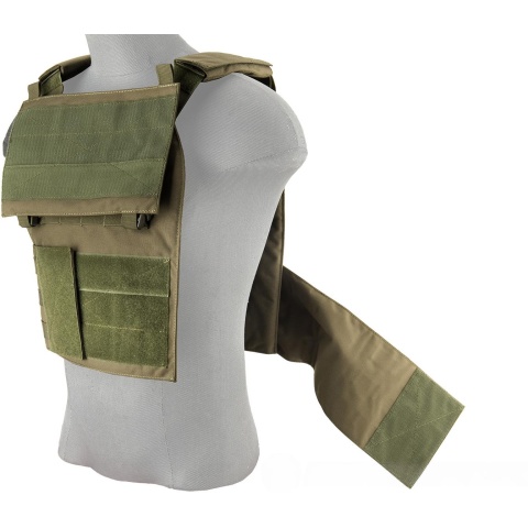 Lancer Tactical Buckle Up Version Airsoft Plate Carrier - OD GREEN