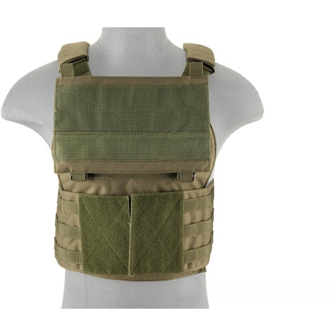 Lancer Tactical Buckle Up Version Airsoft Plate Carrier - OD GREEN
