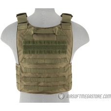Lancer Tactical Buckle Up Version Airsoft Plate Carrier - OD GREEN