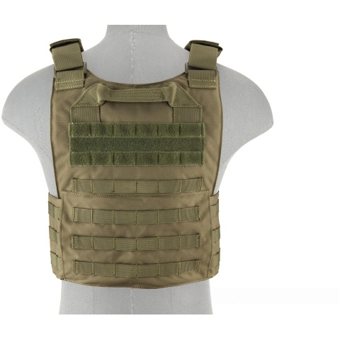 Lancer Tactical Buckle Up Version Airsoft Plate Carrier - OD GREEN
