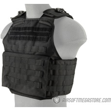 Lancer Tactical Battle 1000D Nylon MOLLE Tactical Vest - BLACK