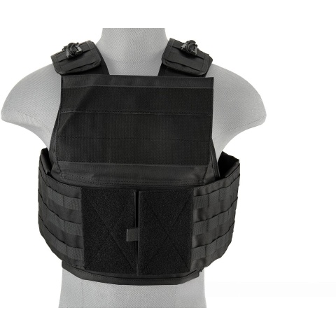 Lancer Tactical Battle 1000D Nylon MOLLE Tactical Vest - BLACK