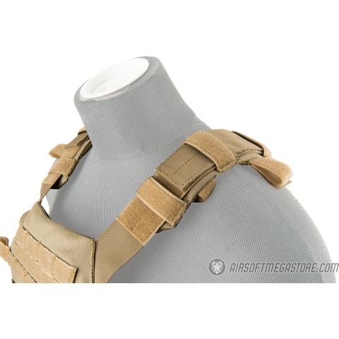 Lancer Tactical Assault Recon Plate Carrier - TAN