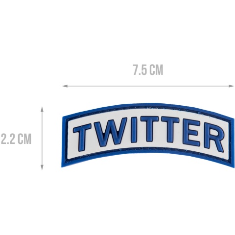 G-Force Twitter PVC Morale Patch - BLUE
