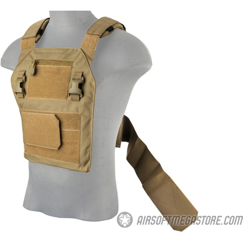 Lancer Tactical Speedster Adaptive Tactical Vest - TAN