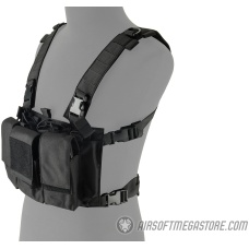 Lancer Tactical Adaptive Multi-Purpose Slim Chest Rig - BLACK