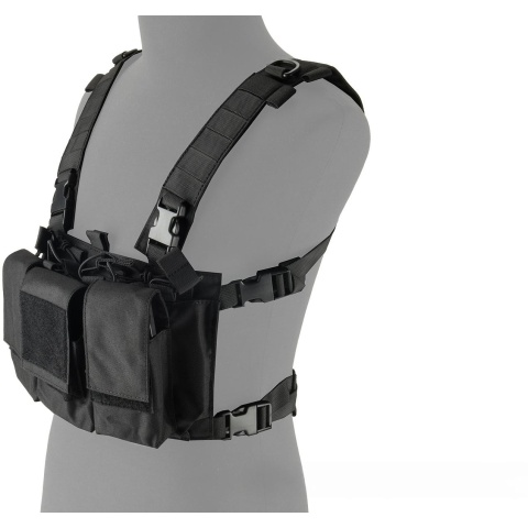 Lancer Tactical Adaptive Multi-Purpose Slim Chest Rig - BLACK