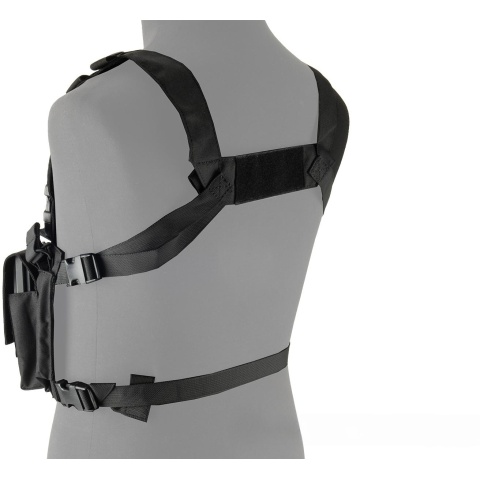 Lancer Tactical Adaptive Multi-Purpose Slim Chest Rig - BLACK
