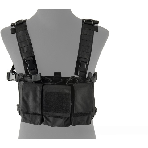 Lancer Tactical Adaptive Multi-Purpose Slim Chest Rig - BLACK