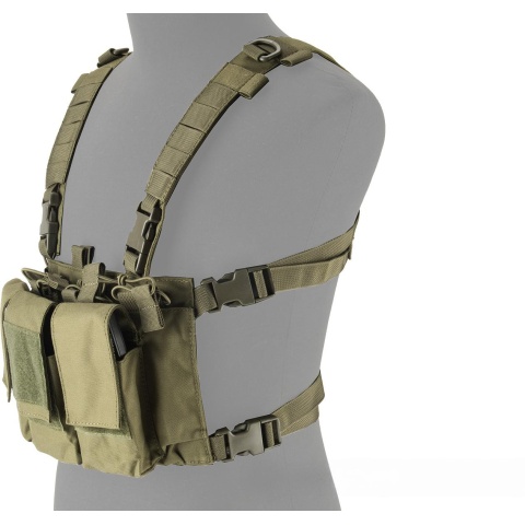 Lancer Tactical Adaptive Multi-Purpose Slim Chest Rig - OD GREEN