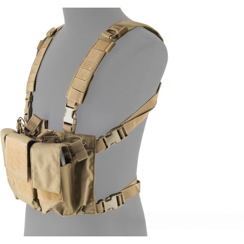 Lancer Tactical Adaptive Multi-Purpose Slim Chest Rig - TAN