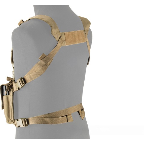 Lancer Tactical Adaptive Multi-Purpose Slim Chest Rig - TAN