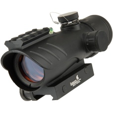 Lancer Tactical Enclosed Red Dot Sight w/ Top Optic Rail - BLACK