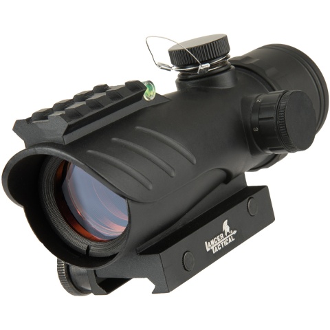 Lancer Tactical Enclosed Red Dot Sight w/ Top Optic Rail - BLACK