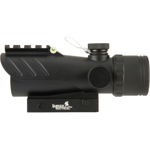 Lancer Tactical Enclosed Red Dot Sight w/ Top Optic Rail - BLACK