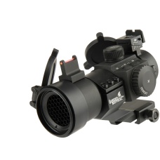 Lancer Tactical Outdoor Fiber Sight and Red Dot Hunting Scope - BLACK