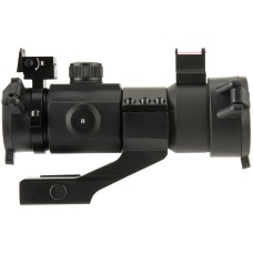 Lancer Tactical Outdoor Fiber Sight and Red Dot Hunting Scope - BLACK