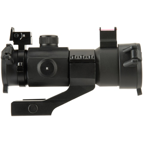 Lancer Tactical Outdoor Fiber Sight and Red Dot Hunting Scope - BLACK