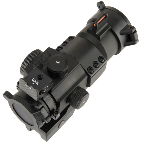 Lancer Tactical Outdoor Fiber Sight and Red Dot Hunting Scope - BLACK